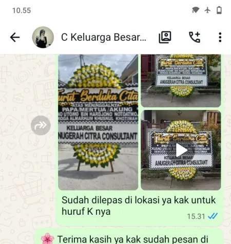 Pengiriman Papan Bunga Duka Belikurip Baturetno