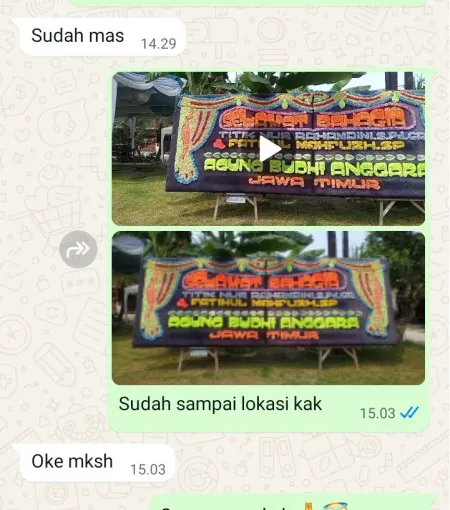 Pengiriman Papan Bunga Belikurip Baturetno