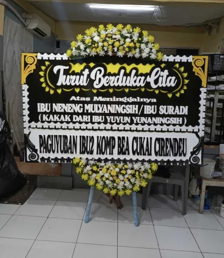 Papan Bunga Duka Belikurip Baturetno
